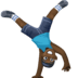 🤸🏿‍♂️ man cartwheeling: dark skin tone display on Facebook